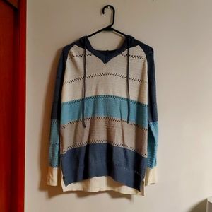 Simply Southern, blue and white light sweatshirt